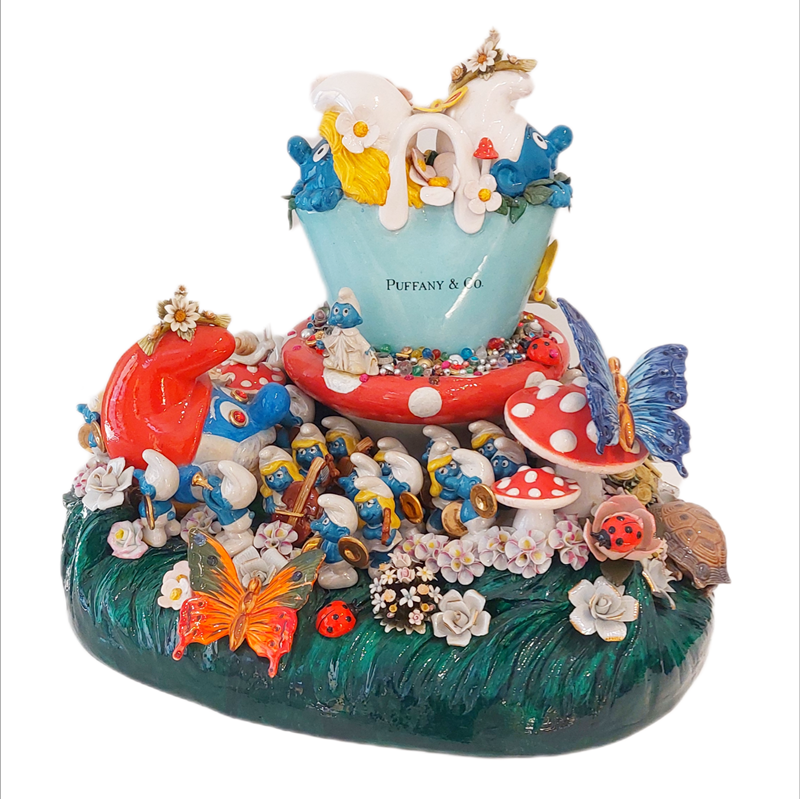 Francesco De Molfetta, Puffany & Co. Ceramica (65x70x60 cm)