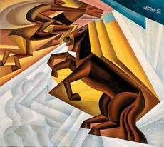 Depero, 1924: gara ippica tra le nubi